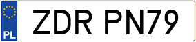 Trailer License Plate